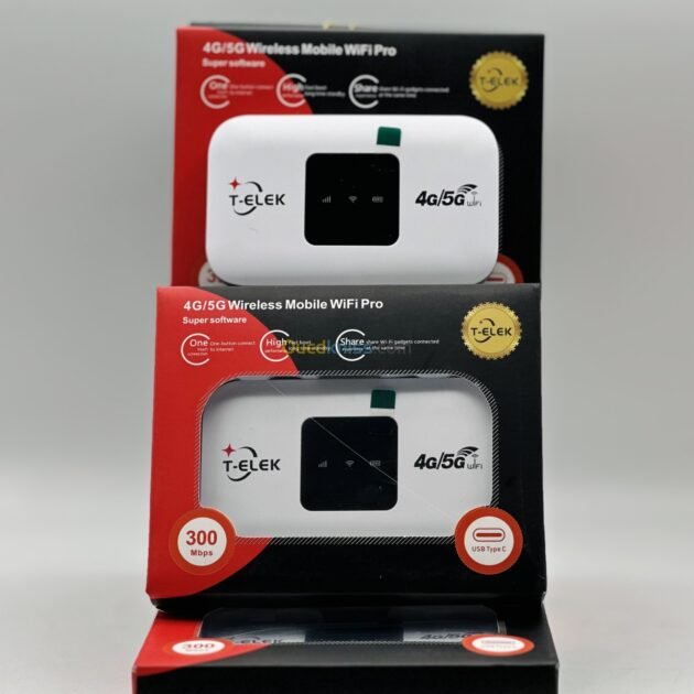 مودم T-elek M88 بتقنية 4G/5G – جودة عالية، اتصال إنترنت سريع ومستقر، تغطية قوية، تصميم عصري وعملي، مثالي للمنزل والعمل والسفر